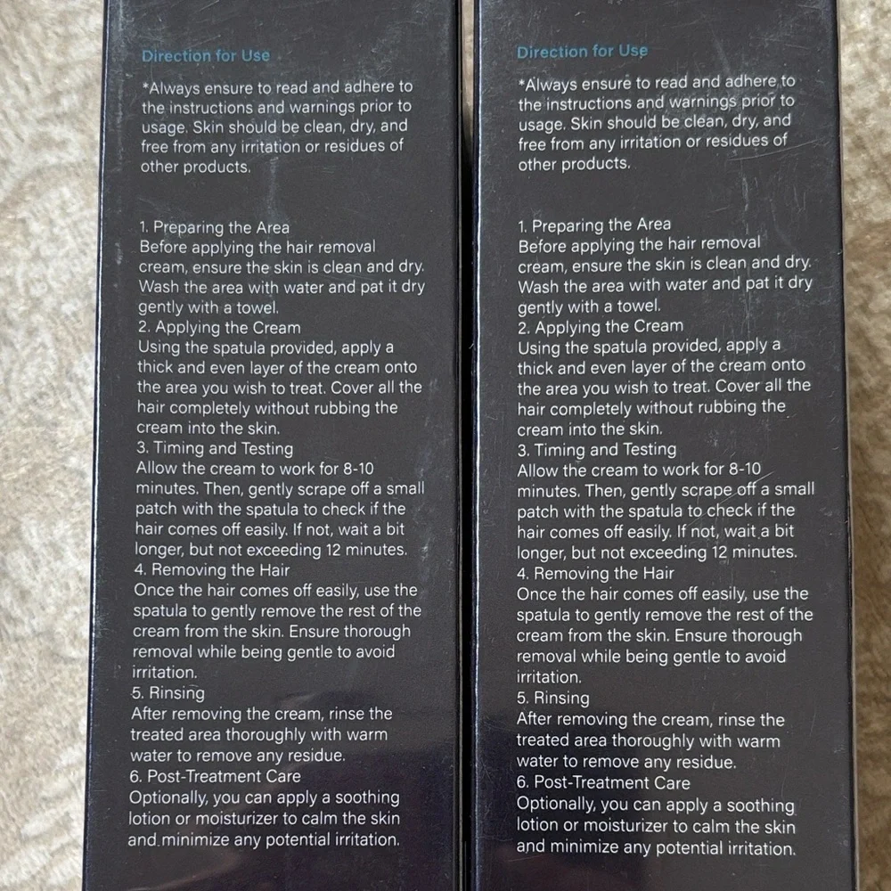 Brand New Set of 3 Men's Hair Removal Cream Chest Legs Intimate Area Depilatory